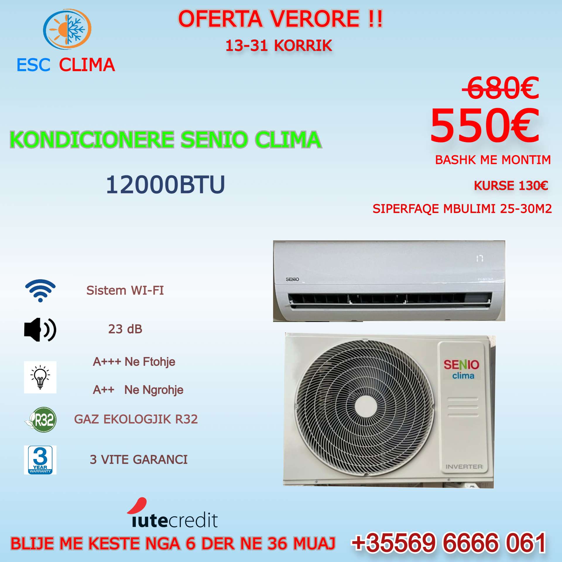 KONDICIONERE SENIO CLIMA NOVA CLIMA 